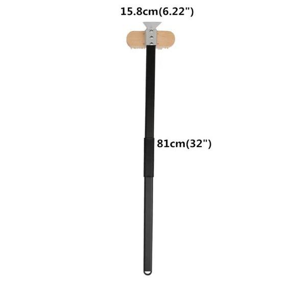 Pizza Stove Oven Clean Copper Brush Scraper Household Grill Brass Bbq Rack Machine Cleaning Brush with Long Handle Pizza Peel