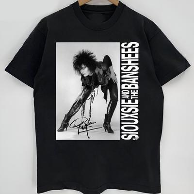 SIOUXSIE AND THE BANSHEES Signed Cotton Black All Size Unisex Shirt BL176 Unisex T-Shirt