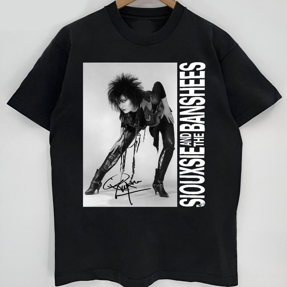 

SIOUXSIE AND THE BANSHEES Signed Cotton Black All Size Unisex Shirt BL176 Unisex T-Shirt XL