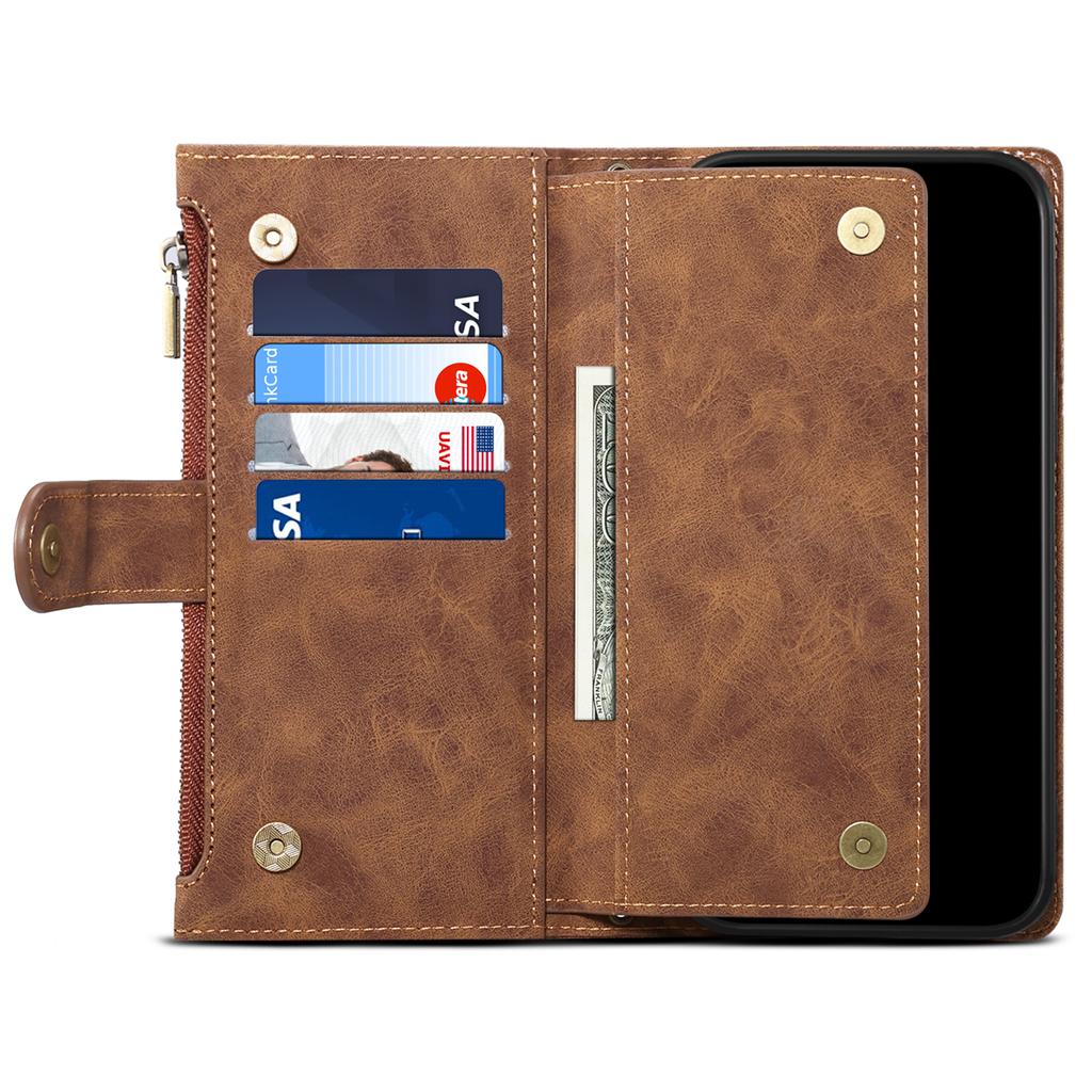 ESEBLE Série Star Pro Motorola Moto G84 5G Pouzdro RFID Blokující Peněženka Kožený Kryt na Telefon