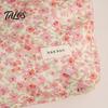 Daily Skincare Organizer Floral Cotton Makeup Bag, Large Capacity Travel Toiletry Bag with Multi Girlfriend Gift Compartments, Cute Cosmetic