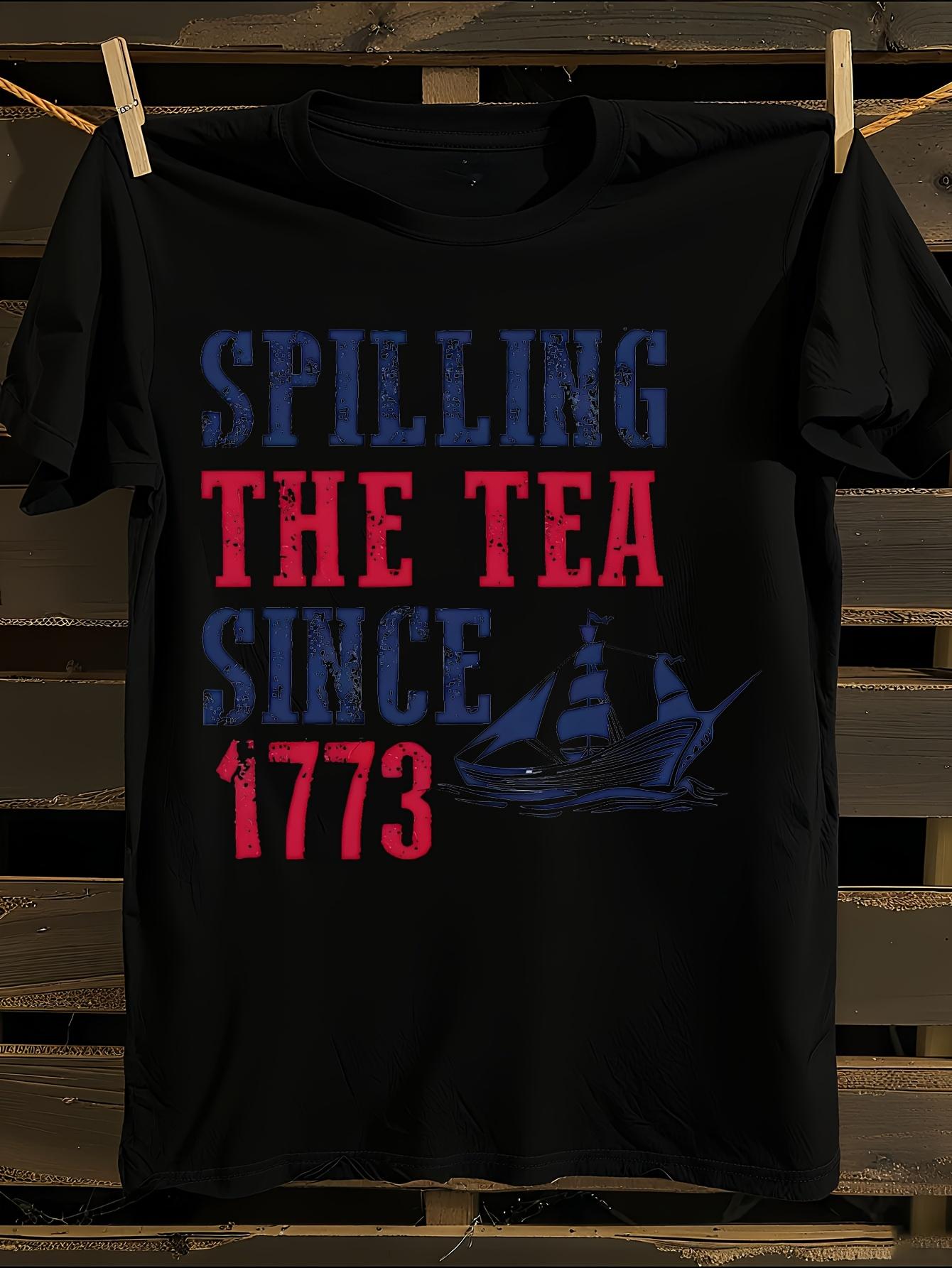 1773 Spilling The Tea Boston Tea Party T-shirt S