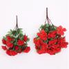 Decor Silk Flower Artificial Rhododendron Arrangements DIY 21 Head Fake Flower Handmade Bouquet Indoor and Outdoor