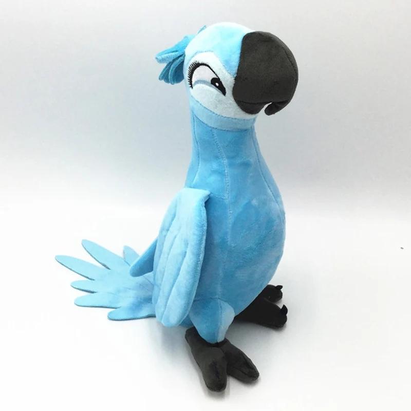2026 Rio 2 Movie Cartoon Plush Toys 35cm Blue Parrot Blu & Jewel Bird Dolls Christmas Gifts for Kids Plush Toy 35CM