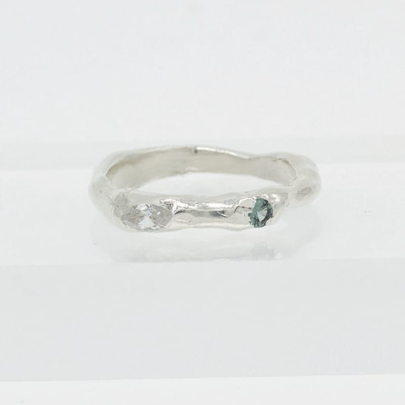 Studio Curve 2stone Ring