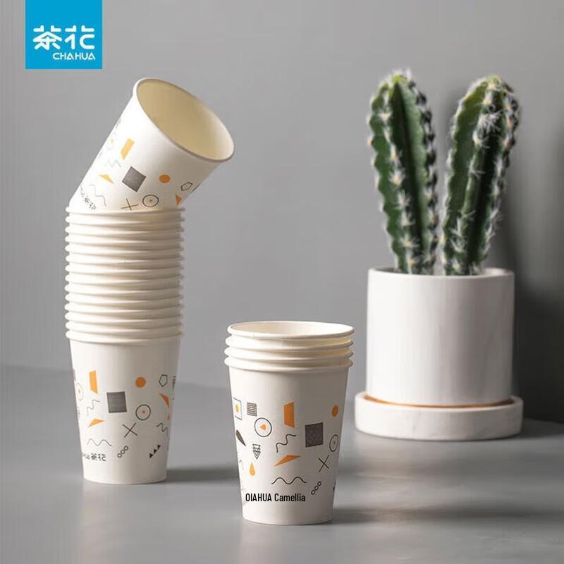 CHAHUA Disposable Thickened 180ml Paper Cups