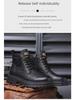 Men's Retro High-Top Winter Martin Boots - Warm Leather Snow Shoes with Velvet Lining