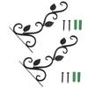 2pcs 11x9 In Plant Hanger Bracket Black Wall Hook Hanging Plant Bracket  Flower Pots