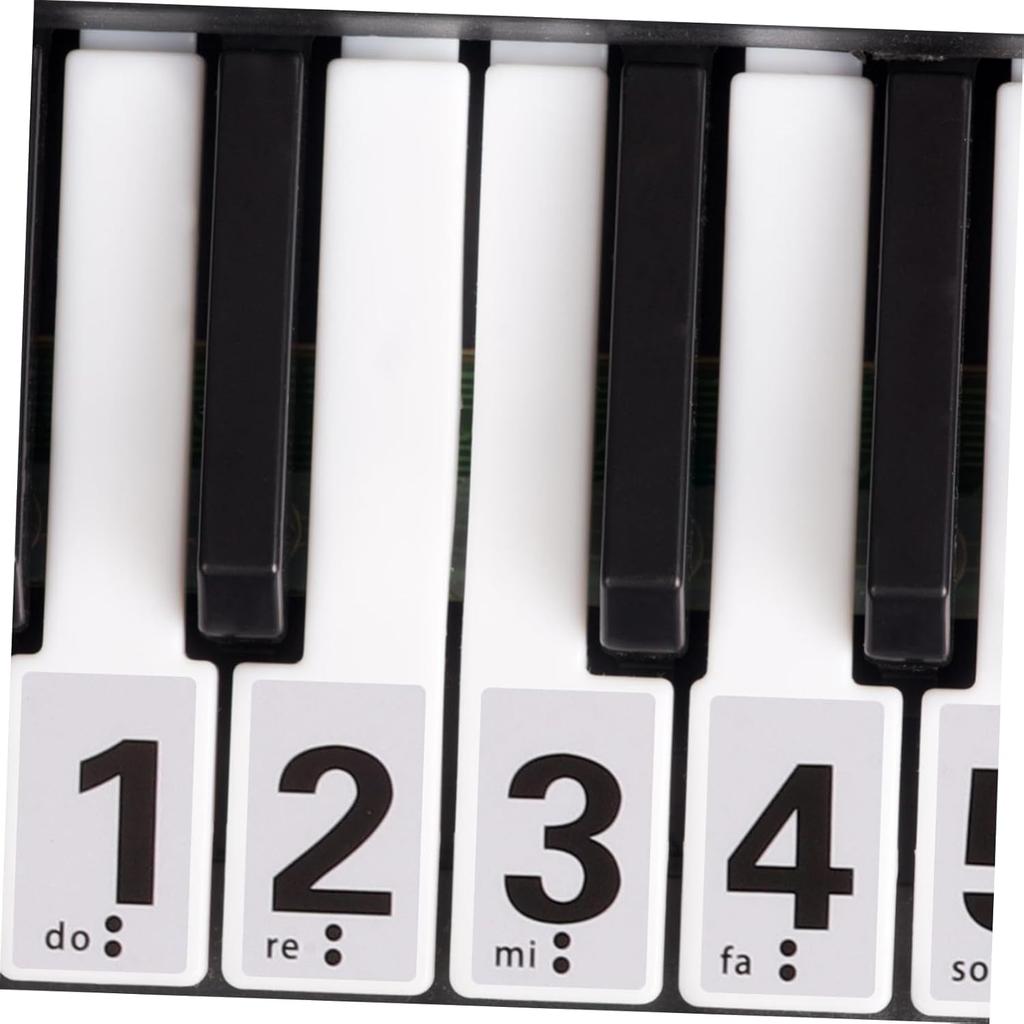 Piano Keyboard Adhesive Stickers 88 Key Piano Number Stickers Keyboard Piano Decals Removable Piano Keyboard Note Labelsfor Learning