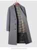 Men's High-End Trench Coat: 71.5% Wool with Slimming Fit and Removable 90% Duck Down Liner for Autumn/Winter