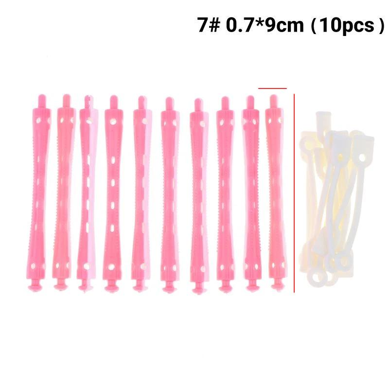 10Pcs No Heat Hair Rollers Heatless Hair Curler Soft Curling Rod Pull Core Lazy Curls Flexi Rods Wave Formers Hair Styling Tool