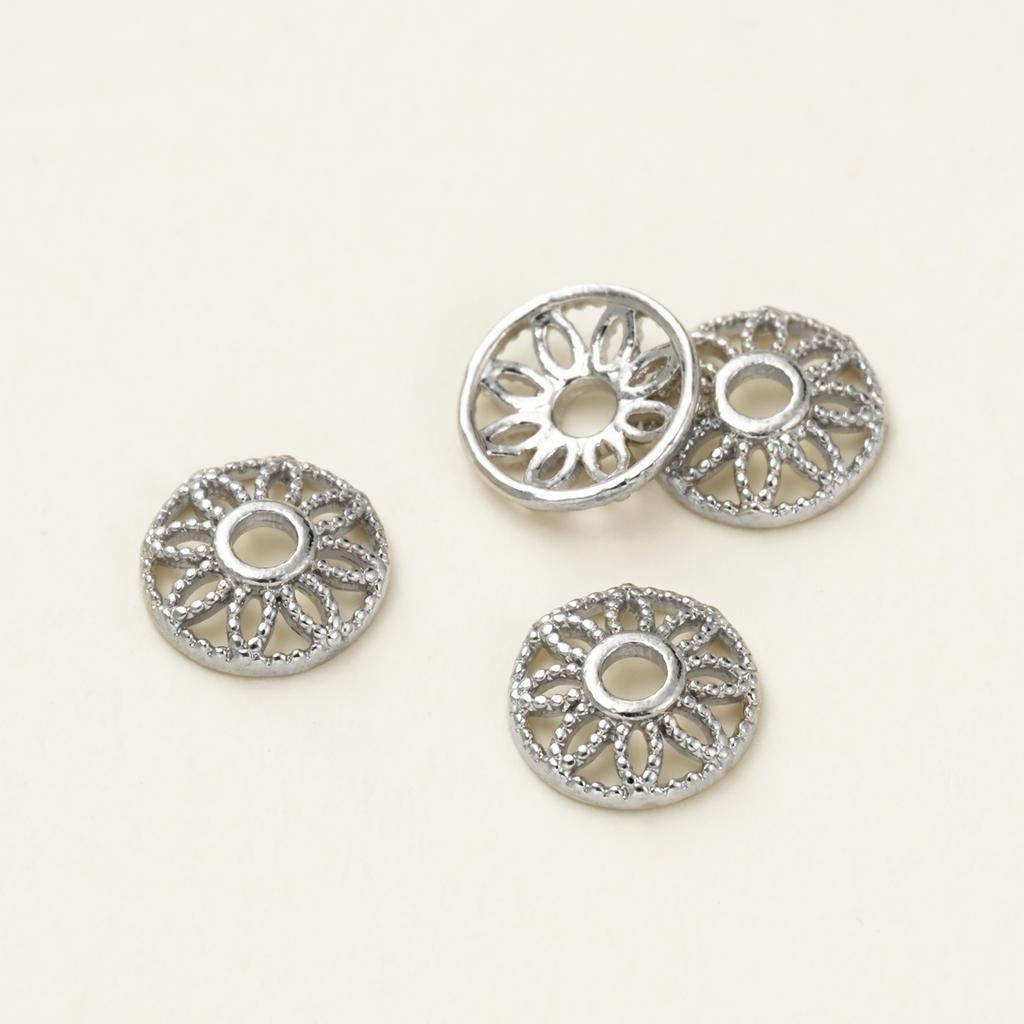 10Piece/Pack 14/18K Gold Color Plated Flower shape Beads Caps for DIY Necklace Bracelets Jewelry Making Accessories