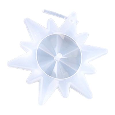 DIY krištáľová epoxidová forma na vianočné ozdoby Prívesok na snehové vločky Silikónová forma