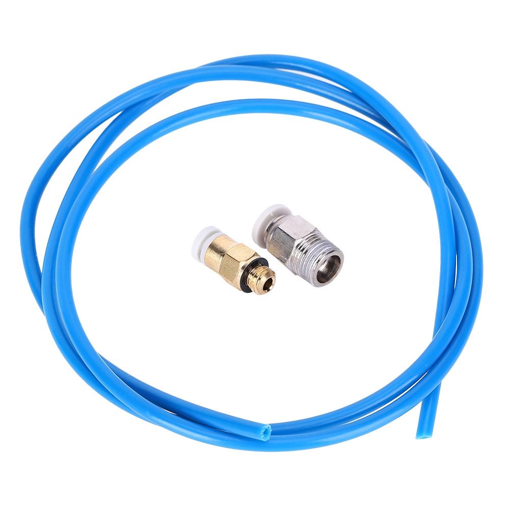 3D Printer Remote Nozzle Set Dark Blue PTFE Feeding Tube Corrosion Resistance Insulation