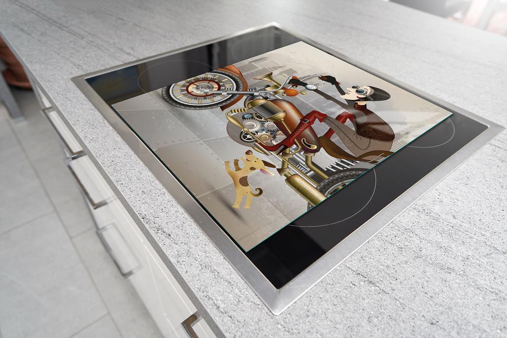 SZKLANA DESKA DO KROJENIA 45x52 MOTOCYKL