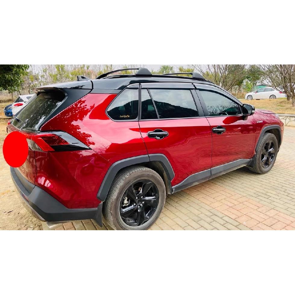 Gloss Black Car Styling Door Handle + Bowl Cover Trim Kits Exterior Accessories For Toyota RAV4 2019 2020 2021 2022 2023 2024