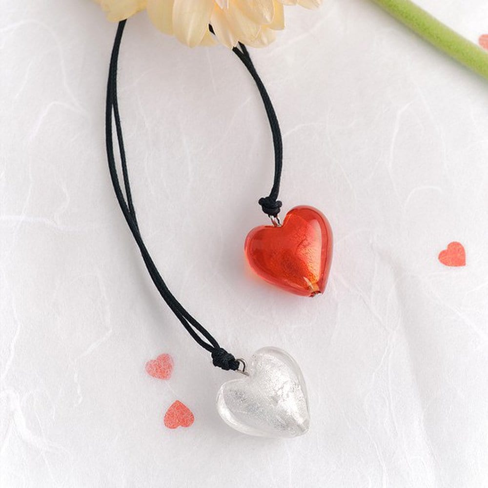 [Hei] Marble Heart String Necklace