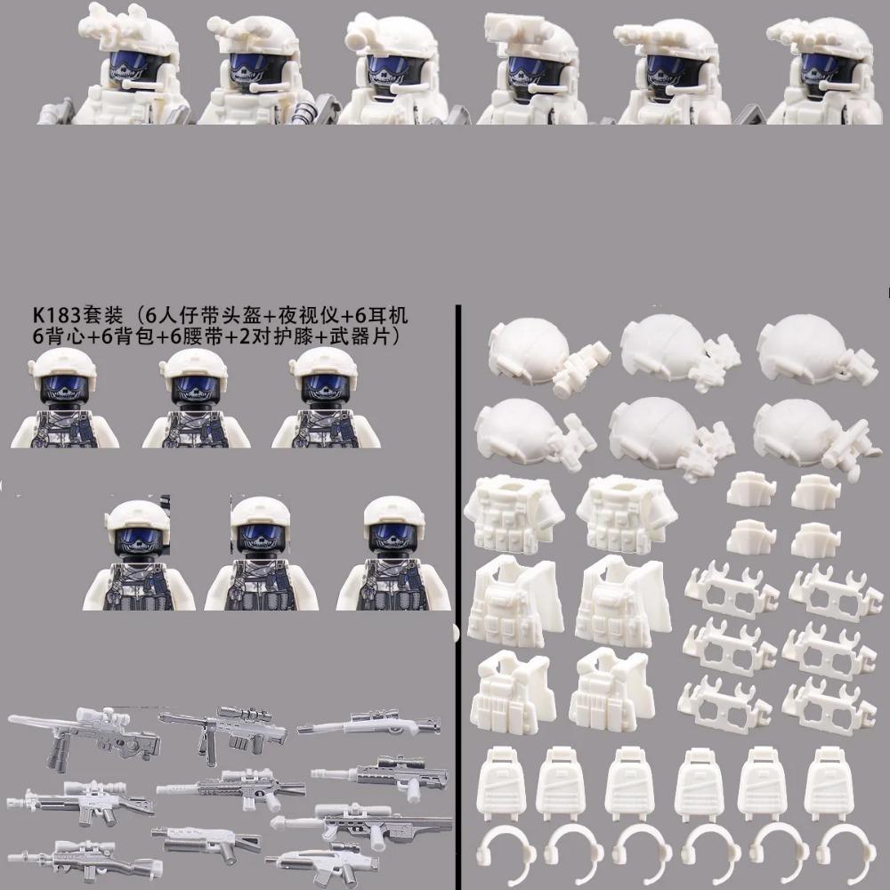 

Призрак Коммандос Силы Специального Назначения Конструктор Фигурки Армейских Солдат Военное Оружие Жилет Кирпичики Аксессуары Детские Игрушки