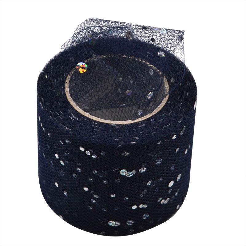 25Yards Baby Shower Glitter Sequin Tulle Roll Fabric Spool Tutu Party Birthday Gift Wedding Decoration Favors Event Supplies