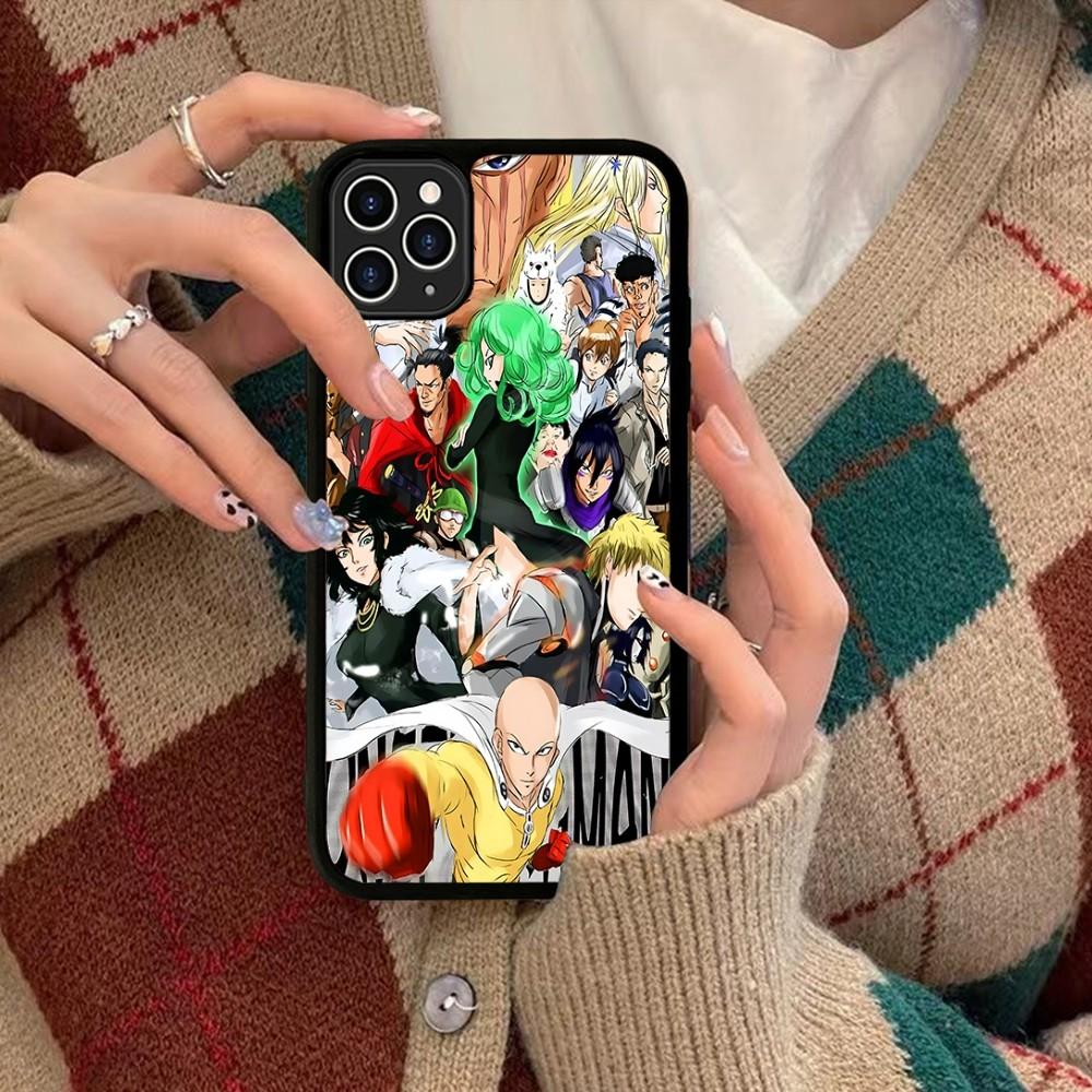 One Punch Man Phone Case Silicone PC+TPU For For IPhone 11 12 13 14 15 16 Plus Pro Max Cover