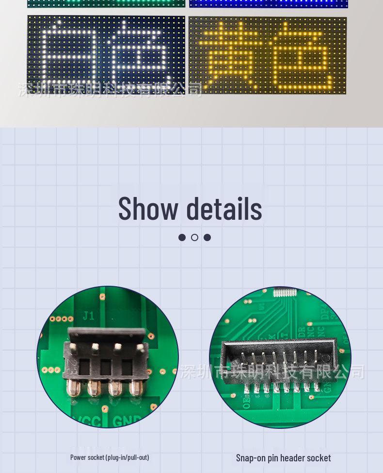 LED-Türkopf-Scrolling-Textbildschirm: P10 Ein-/Zweifarben-Displaymodul für Werbung