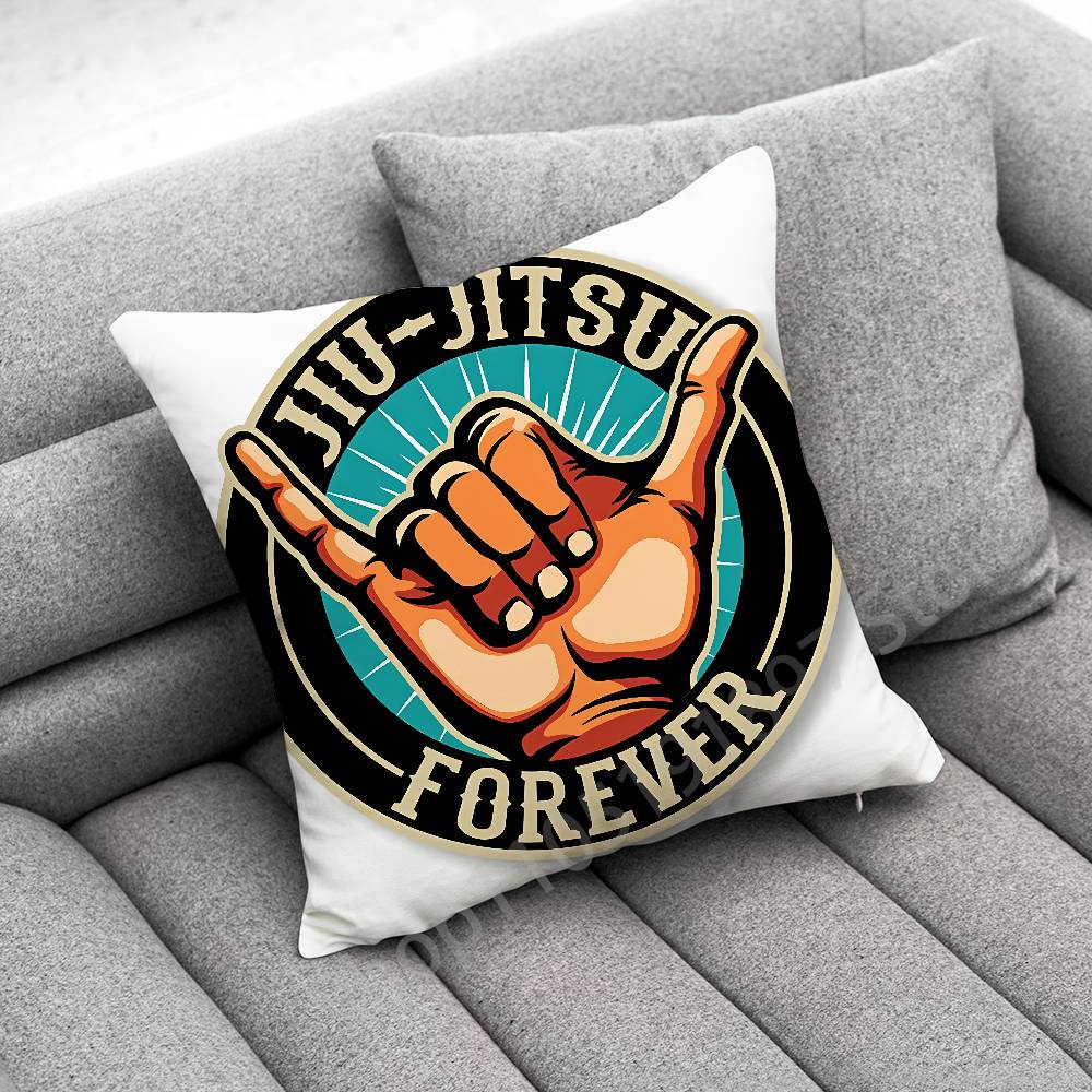 Brazilian Jiu Jitsu BJJ Throw Pillow Case For 50x50cm 40x40cm 55x55cm 45x45cm 30x30cm Square Bedroom Pillowcase Cover