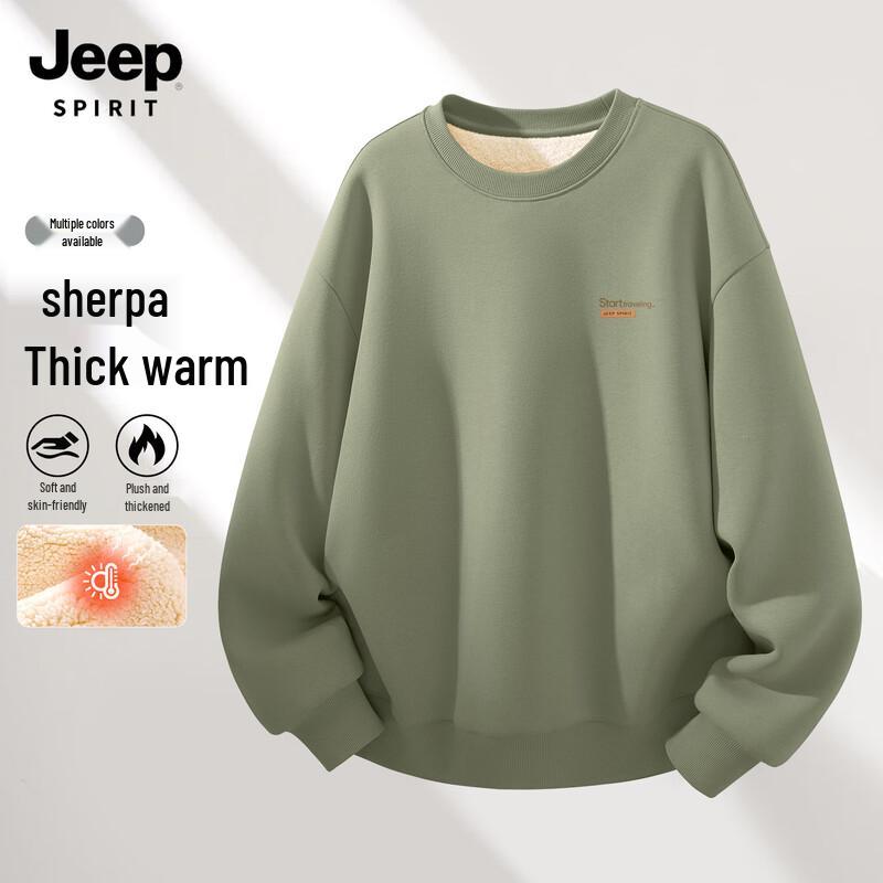 JEEP SPIRIT Men's Fleece Lined Sweatshirt