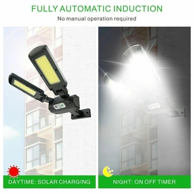 Solar Lamps Garden Villa Smart Illuminate Motion Sensor Weatherproof Wide Angle Wall Lights COB Powered Outdoor IP65 Waterproof