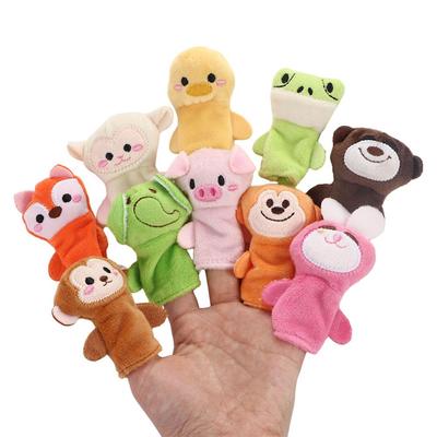 Cartoon Parent-Child Children's Hand Puppet Monkey Finger Puppet Dog Bear Animal Puppet