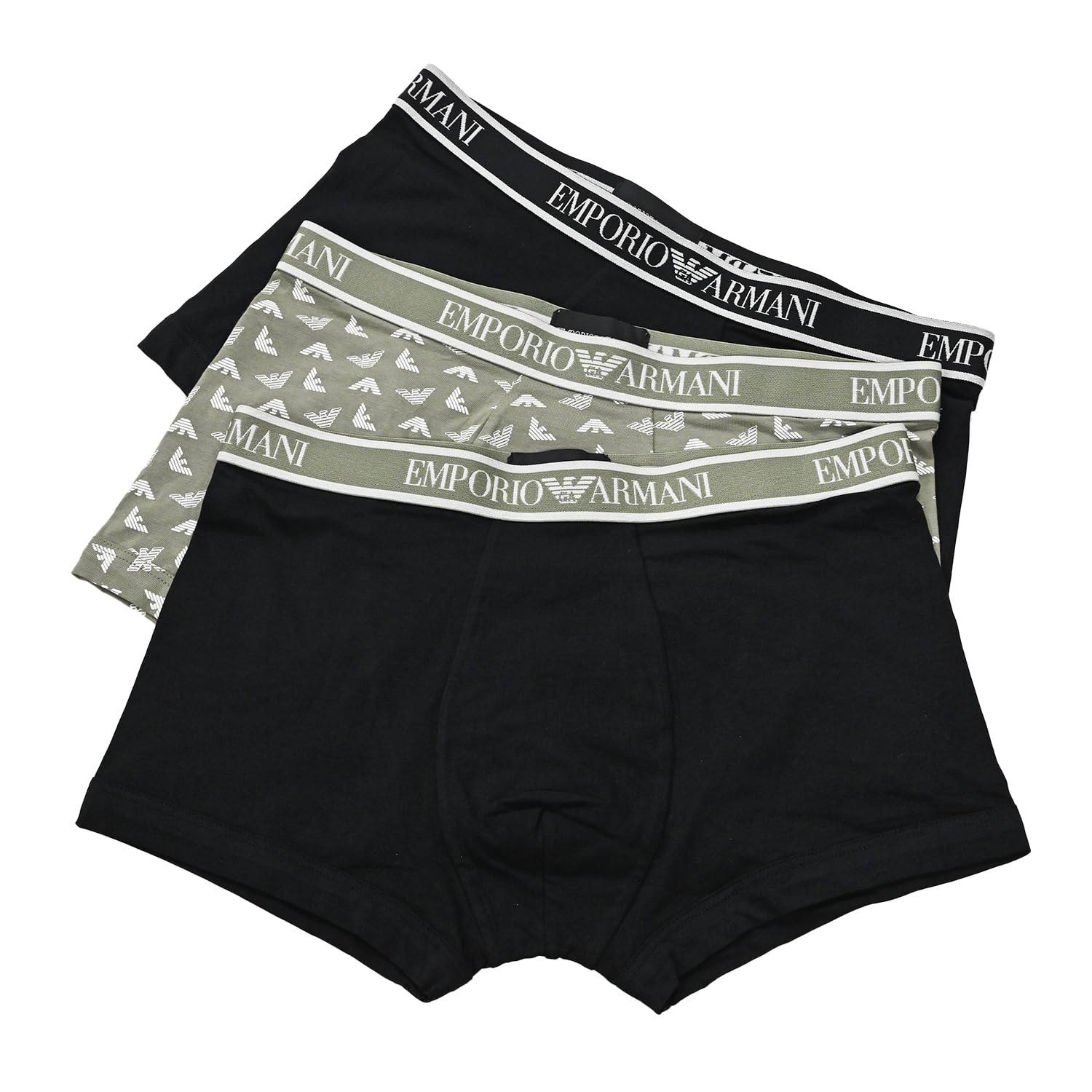 

Мужские боксеры-брифы Emporio Armani, 3 шт., с логотипом орла, размер M, серый и черный, EM000370, AF10779, MC065, Сделано в Италии [Параллельный импорт]