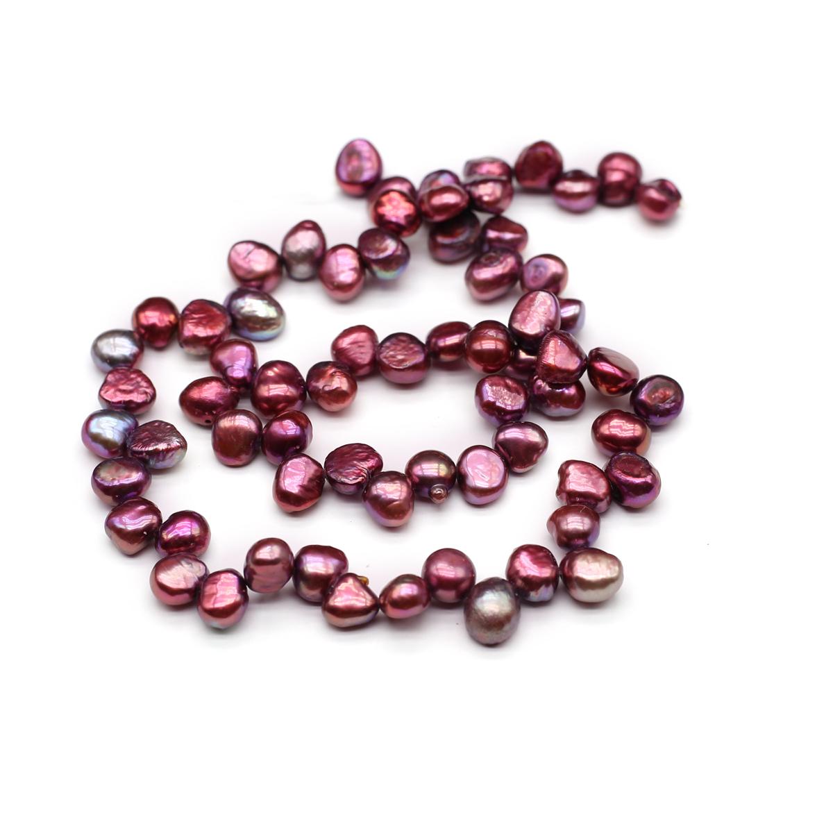 

1 нить высококачественных искусственных жемчужных бусин 6-9 мм, роскошные бусины-разделители в стиле бохо для самостоятельного изготовления ожерелий, браслетов, аксессуаров, ювелирных изделий 36 см 1Strand/36cm