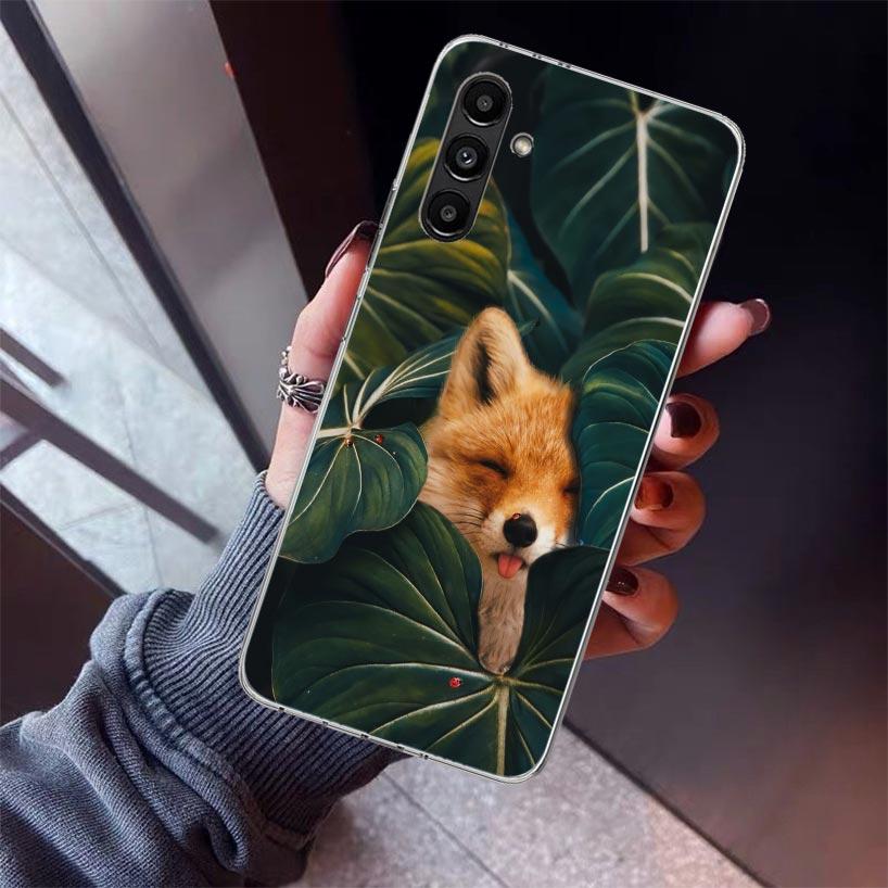 Animal Fox Phone Case For Samsung Galaxy A17 A16 A15 A14 A13 A57 A56 A55 A54 A53 A37 A36 A35 A34 A33 A26 A25 A24 A23 Galaxy A17