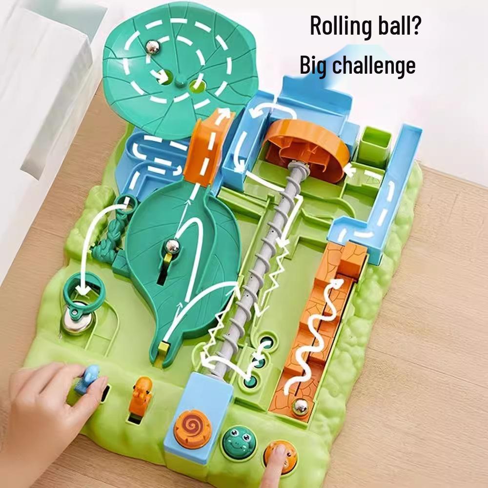 Jungle Adventure Marble Maze Game: Educational Toy for Kids 3-6 Years