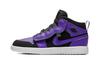 Jordan Air Jordan 1 Mid Alt Mittelhohe Kinder-Basketballschuhe Lila Schwarz Kinder im Alter von 3-7 Jahren AR6351-051