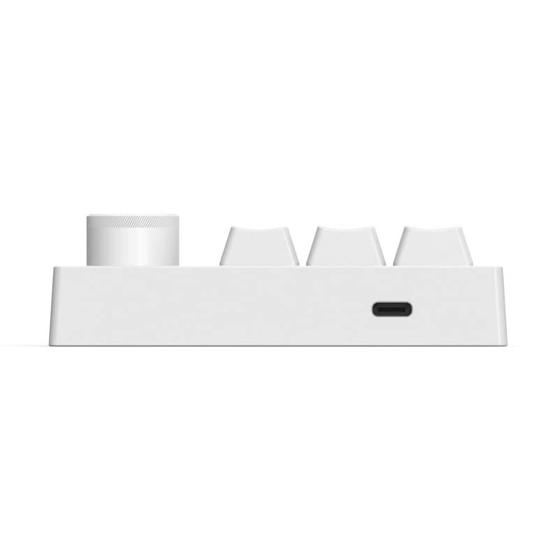Mini Keyboard FiiO KB1K White Shortcut 3 Key One Hand Keyboard Rotation Knob