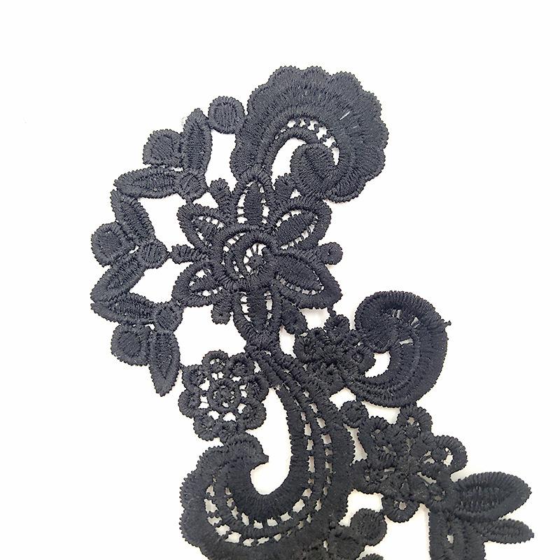 Water soluble lace pair flower milk silk embroidery flower three-dimensional hollow embroidery DIY lace accessories