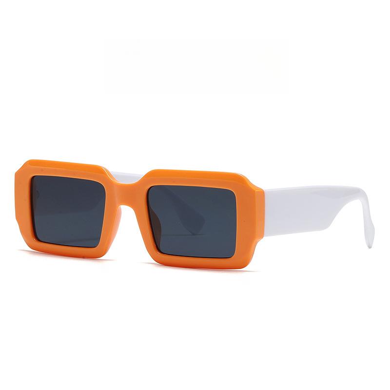 Small Square Full Frame Sunglasses UV400 PC Frame & Lens Light Blocking