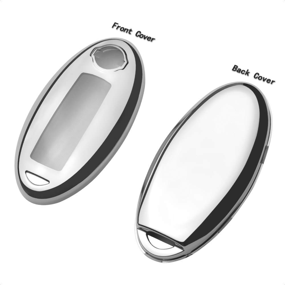 TPU-Schlüsseletui für Nissan, Infiniti Smart-Schlüsseletui, Schlüsselanhänger, Days, Serena, Elgrand, Skyline, Note, Cube, Juke, Kicks, Schlüsselabdeckung, Schlüsselanhänger, Schutz vor Kratzern und Schmutz