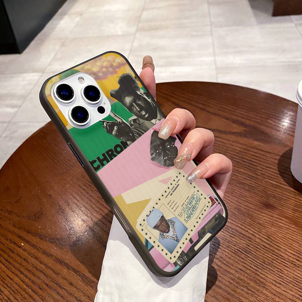 

T-Tylers The Creator Rapper Phone Case For IPhone 17 16 15 14 Plus 13 12 11 Pro Max Pro Wave Corrugated Cover iPhone 12