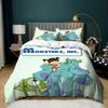 Exquisite Cartoon M-Monsters U-University Duvet Cover Pillowcase Bedding Set 2/3piece set Kids Boy Girl Single/Double/Queen Size