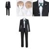 High Quality Danganronpa Byakuya Togami Costume Comfortable Black Uniform Set