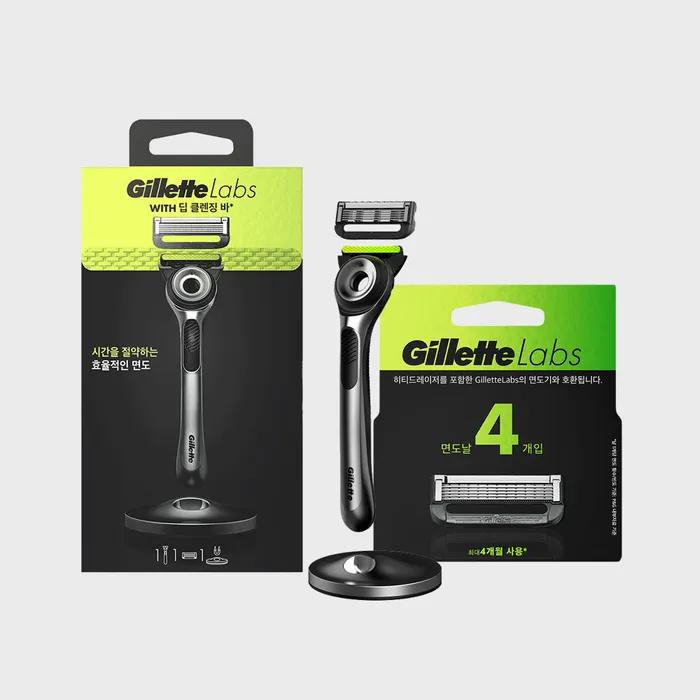 Gillette Labs Deep Cleansing Bar Razor 1up + 4 Blades