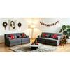 Sofa rozkładana 2 w 1, Modułowa sofa z szenilu, Składane łóżko dla gości z żelazną ramą, Regulowana pojedyncza sofa do salonu, sypialni, biura