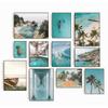 Boho Style Summer Pool Beach Palm Whale Northern Europe Posters Prints Canvas Painting Wall Art Picture Living Room Home Decor