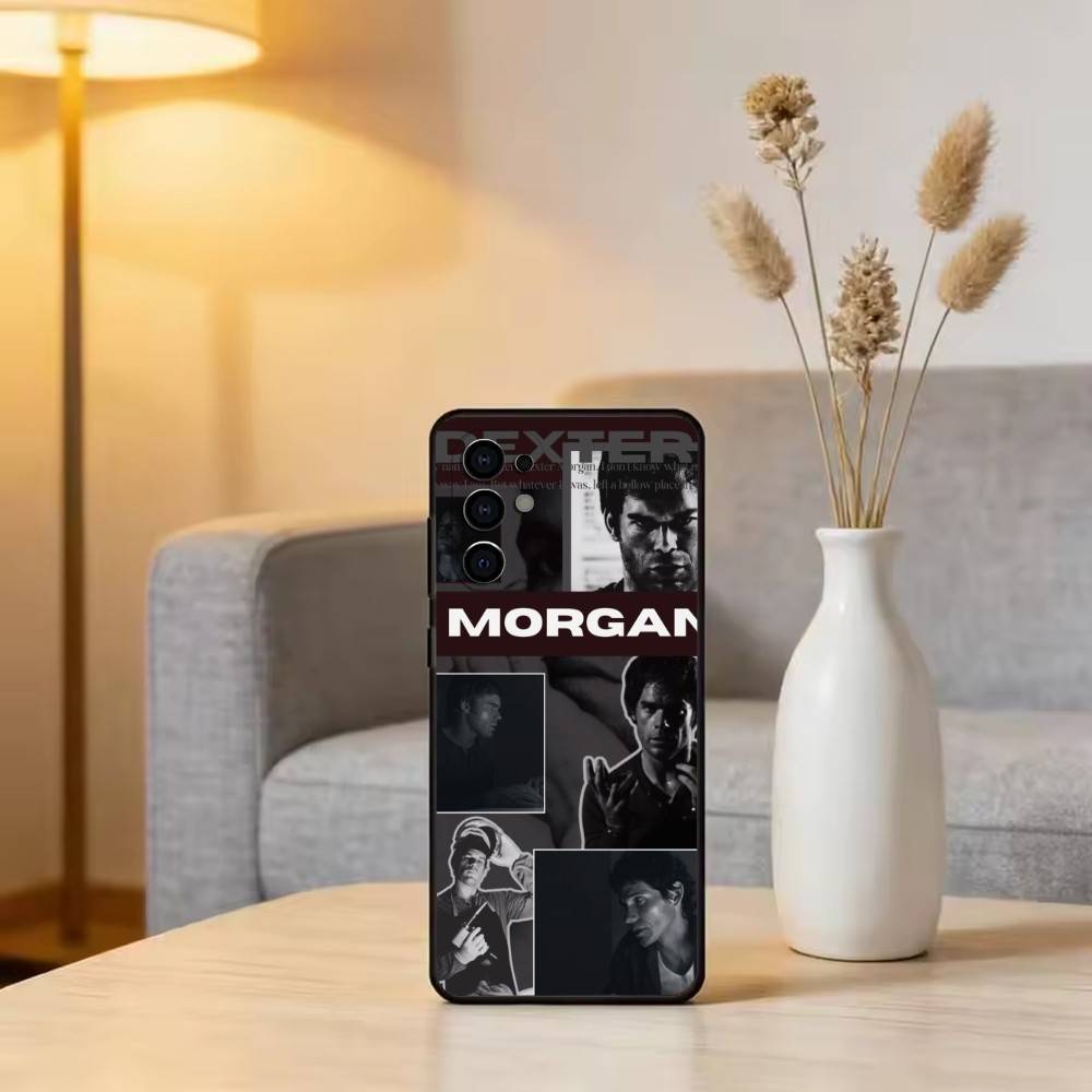 Movie D-Dexter M-Morgan Phone Case Black Silicone Soft For Samsung S25,S24,S21,S22,S23,S30,Ultra,S20,Plus,Fe,Lite