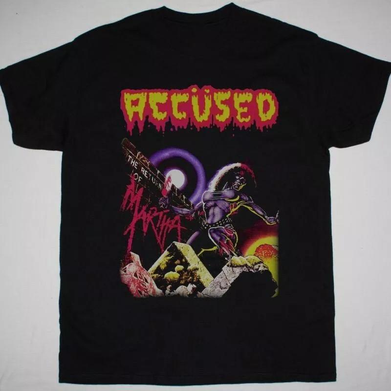 SALE Vtg THE ACCUSED Band Album Music T Shirt For Men Black All Size Cotton Unisex T-Shirt