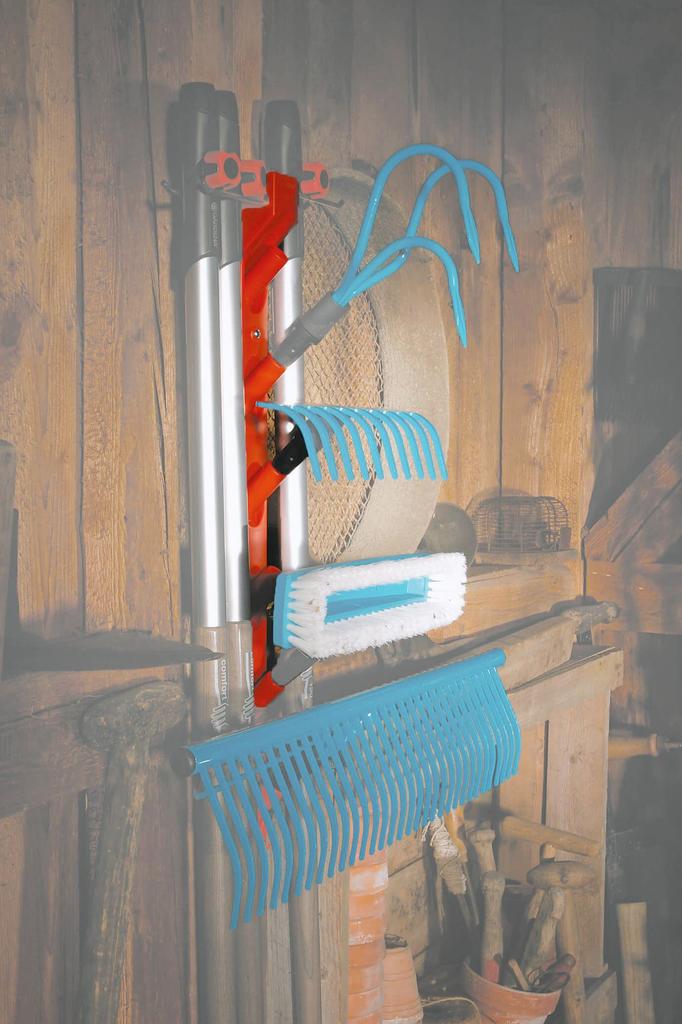 GARDENA Vertikales Werkzeugregal, Orange, 60 cm lang, 3500-20