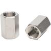Stainless Steel High-Pressure Straight Female Thread Pipe Connector