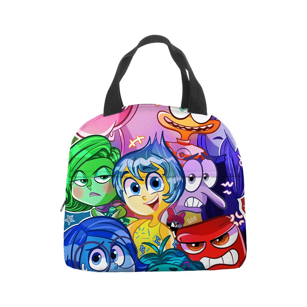 Mind Secret Service 2Inside Out 2 Plush Insulated Lunch Box Bag Portable Foil Ice Bag Picnic Bag