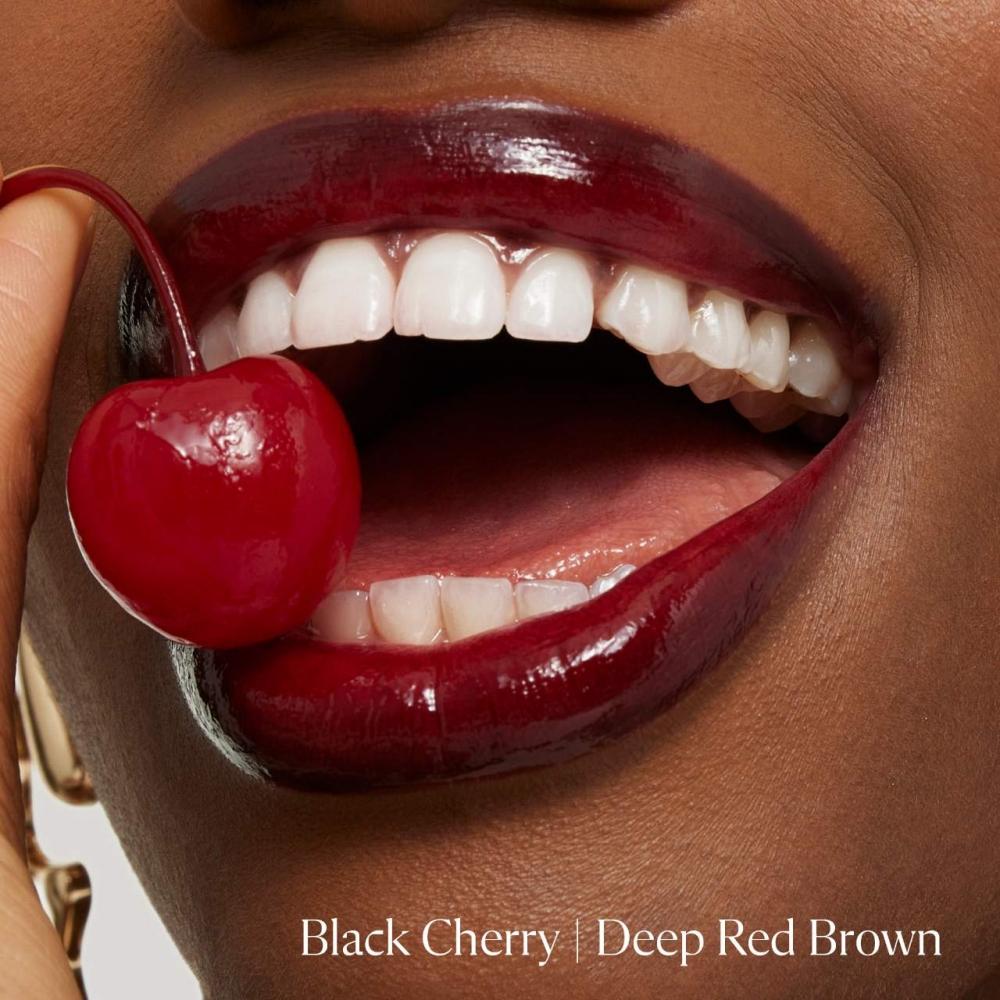 Kulfi Lassi Lips Staining Long Lasting Moisturizing Lip Oil 0.14 Oz Black Cherry Deep Red Brown